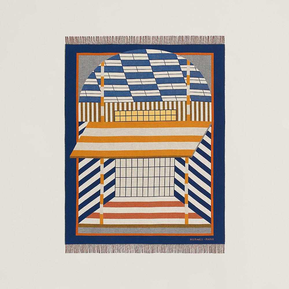 Vitrine Rocabar blanket - Blue | Hermès Macau SAR